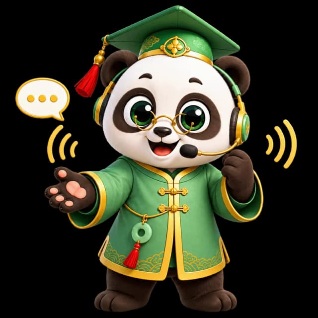 Speaking Panda Mascot